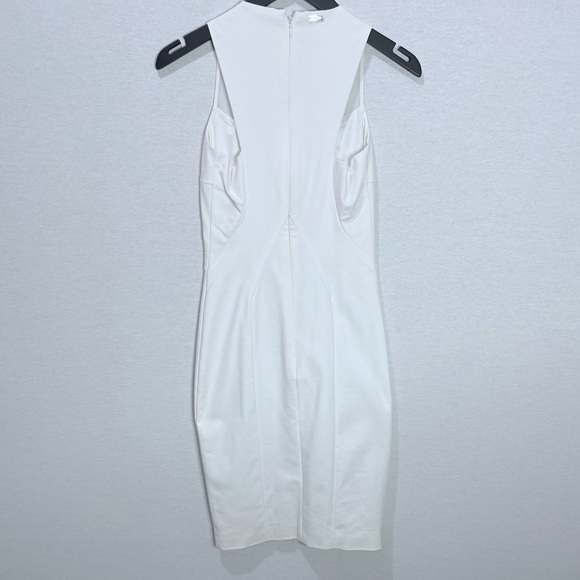 MARCIANO White Dress with Bottom Slits & Mesh Front Detail - Picture 3 of 10